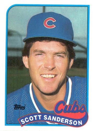 #212 Scott Sanderson - Chicago Cubs - 1989 Topps Baseball