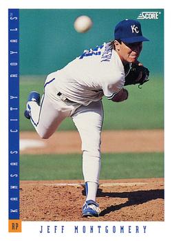 #212 Jeff Montgomery - Kansas City Royals - 1993 Score Baseball