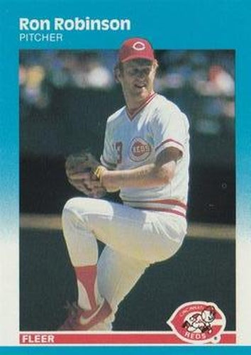 #212 Ron Robinson - Cincinnati Reds - 1987 Fleer Baseball