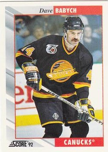 #212 Dave Babych - Vancouver Canucks - 1992-93 Score USA Hockey