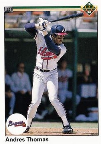 #212 Andres Thomas - Atlanta Braves - 1990 Upper Deck Baseball