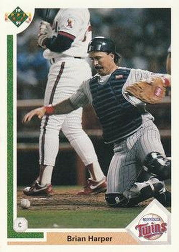 #212 Brian Harper - Minnesota Twins - 1991 Upper Deck Baseball