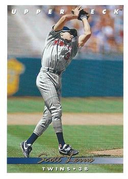 #212 Scott Leius - Minnesota Twins - 1993 Upper Deck Baseball