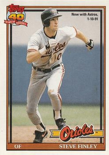 #212 Steve Finley - Houston Astros - 1991 O-Pee-Chee Baseball
