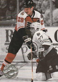 #212 Terry Carkner - Philadelphia Flyers - 1991-92 Pro Set Platinum Hockey