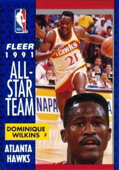 #212 Dominique Wilkins - Atlanta Hawks - 1991-92 Fleer Basketball