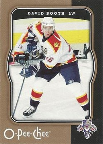 #212 David Booth - Florida Panthers - 2007-08 O-Pee-Chee Hockey