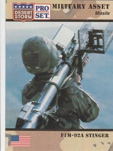 #212 FIM-92A Stinger - 1991 Pro Set Desert Storm