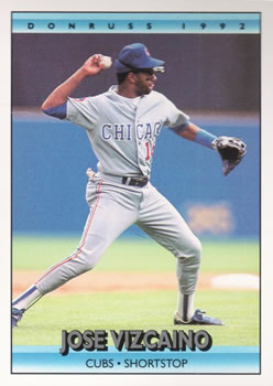 #212 Jose Vizcaino - Chicago Cubs - 1992 Donruss Baseball