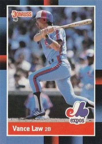 #212 Vance Law - Montreal Expos - 1988 Donruss Baseball