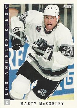 #212 Marty McSorley - Los Angeles Kings - 1993-94 Score Canadian Hockey