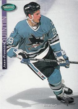 #212 Jean-Francois Quintin - San Jose Sharks - 1994-95 Parkhurst Hockey