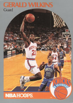 #212 Gerald Wilkins - New York Knicks - 1990-91 Hoops Basketball