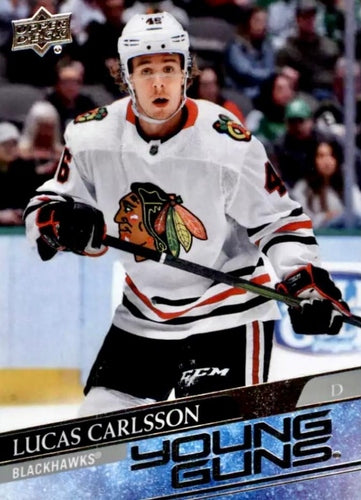 #212 Lucas Carlsson - Chicago Blackhawks - 2020-21 Upper Deck Hockey