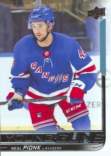 #212 Neal Pionk - New York Rangers - 2018-19 Upper Deck Hockey