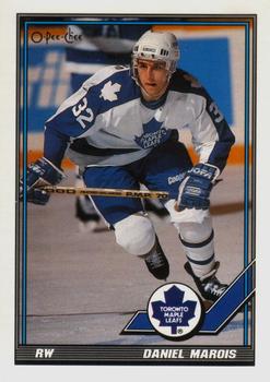 #212 Daniel Marois - Toronto Maple Leafs - 1991-92 O-Pee-Chee Hockey