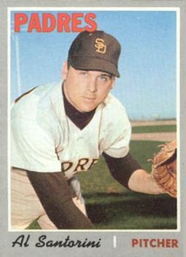 #212 Al Santorini - San Diego Padres - 1970 Topps Baseball