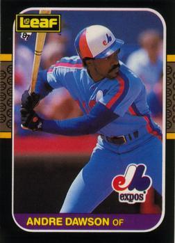 #212 Andre Dawson - Montreal Expos - 1987 Leaf Baseball