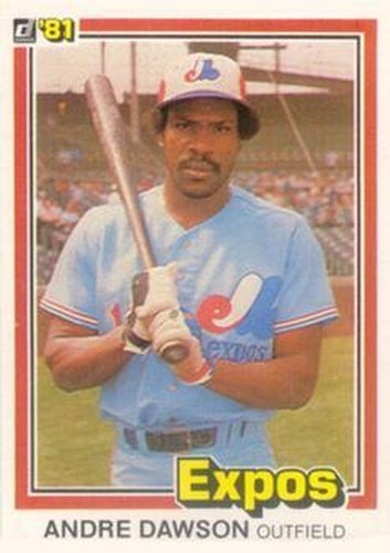 #212 Andre Dawson - Montreal Expos - 1981 Donruss Baseball