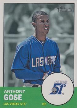 #212 Anthony Gose - Las Vegas 51s - 2012 Topps Heritage Minor League Baseball