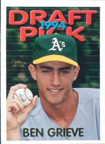 #212 Ben Grieve - Oakland Athletics - 1995 Topps Baseball