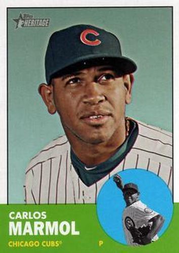 #212 Carlos Marmol - Chicago Cubs - 2012 Topps Heritage Baseball