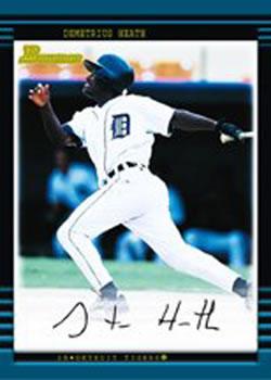#212 Demetrius Heath - Detroit Tigers - 2002 Bowman Baseball