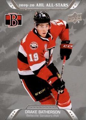 #212 Drake Batherson - Belleville Senators - 2020-21 Upper Deck AHL Hockey