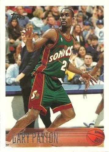 #212 Gary Payton - Seattle SuperSonics - 1996-97 Topps Basketball