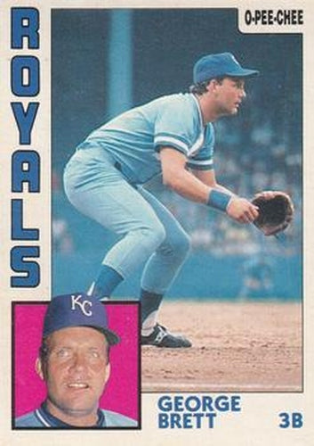 #212 George Brett - Kansas City Royals - 1984 O-Pee-Chee Baseball