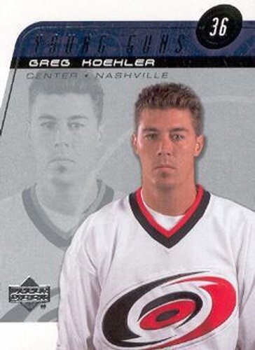 #212 Greg Koehler - Nashville Predators - 2002-03 Upper Deck Hockey