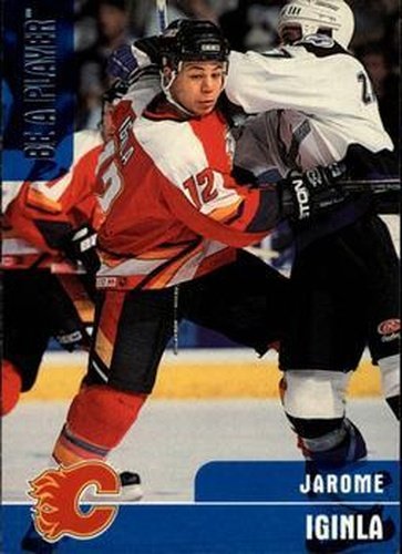#212 Jarome Iginla - Calgary Flames - 1999-00 Be a Player Memorabilia Hockey