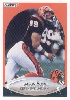 #212 Jason Buck - Cincinnati Bengals - 1990 Fleer Football