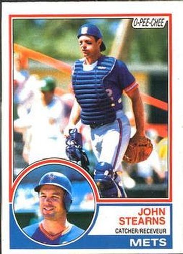 #212 John Stearns - New York Mets - 1983 O-Pee-Chee Baseball