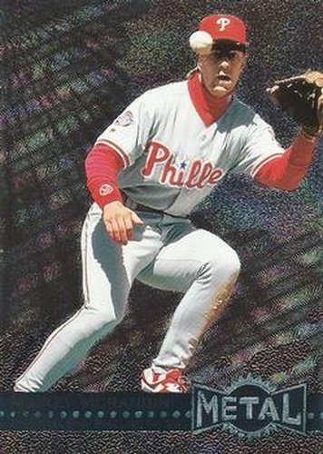 #212 Mickey Morandini - Philadelphia Phillies - 1996 Metal Universe Baseball