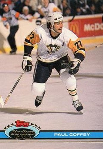 #212 Paul Coffey - Pittsburgh Penguins - 1991-92 Stadium Club Hockey