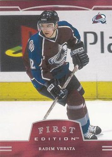 #212 Radim Vrbata - Colorado Avalanche - 2002-03 Be a Player First Edition Hockey