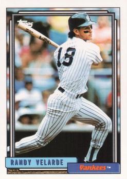 #212 Randy Velarde - New York Yankees - 1992 Topps Baseball
