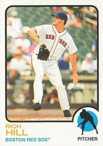 #212 Rich Hill - Boston Red Sox - 2022 Topps Heritage Baseball