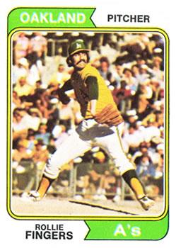 #212 Rollie Fingers - Oakland Athletics - 1974 Topps Baseball