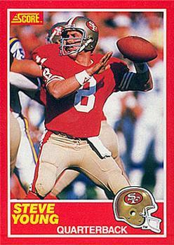 #212 Steve Young - San Francisco 49ers - 1989 Score Football