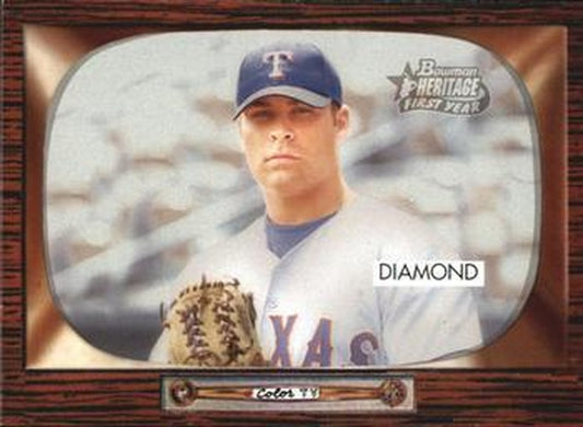 #212 Thomas Diamond - Texas Rangers - 2004 Bowman Heritage Baseball