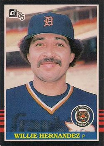 #212 Willie Hernandez - Detroit Tigers - 1985 Donruss Baseball