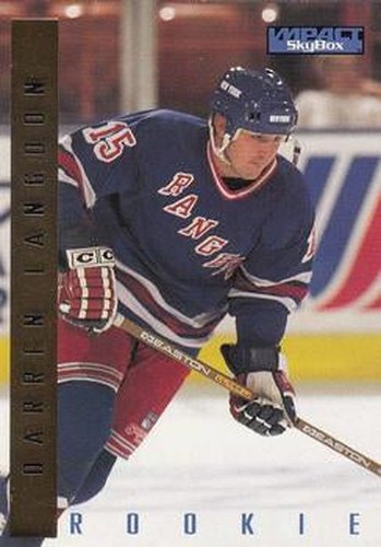 #212 Darren Langdon - New York Rangers - 1995-96 SkyBox Impact Hockey