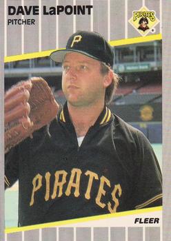 #212 Dave LaPoint - Pittsburgh Pirates - 1989 Fleer Baseball