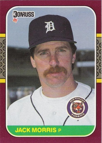 #212 Jack Morris - Detroit Tigers - 1987 Donruss Opening Day Baseball