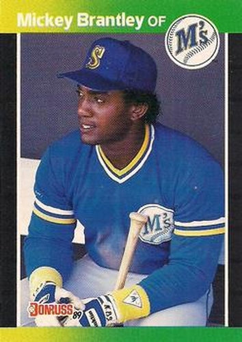 #212 Mickey Brantley - Seattle Mariners - 1989 Donruss Baseball