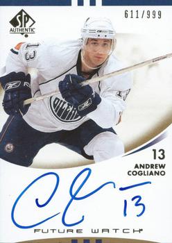 #212 Andrew Cogliano - Edmonton Oilers - 2007-08 SP Authentic Hockey