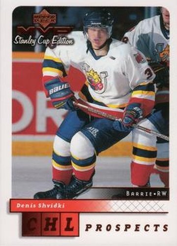 #212 Denis Shvidki - Barrie Colts - 1999-00 Upper Deck MVP Stanley Cup Edition Hockey