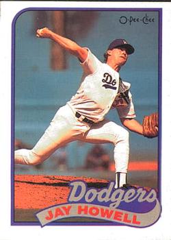 #212 Jay Howell - Los Angeles Dodgers - 1989 O-Pee-Chee Baseball